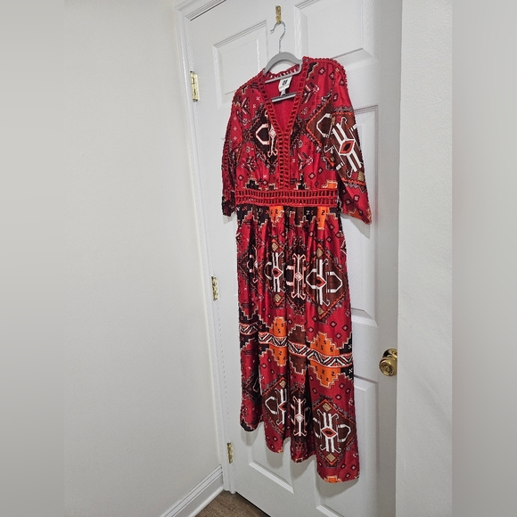 ✨ Vicky And Lucas Stunning Boho Maxi Dress | NWOT ✨ - Picture 8 of 12